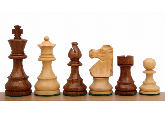 Piezas de ajedrez French Staunton Acacia / Boj 4"
